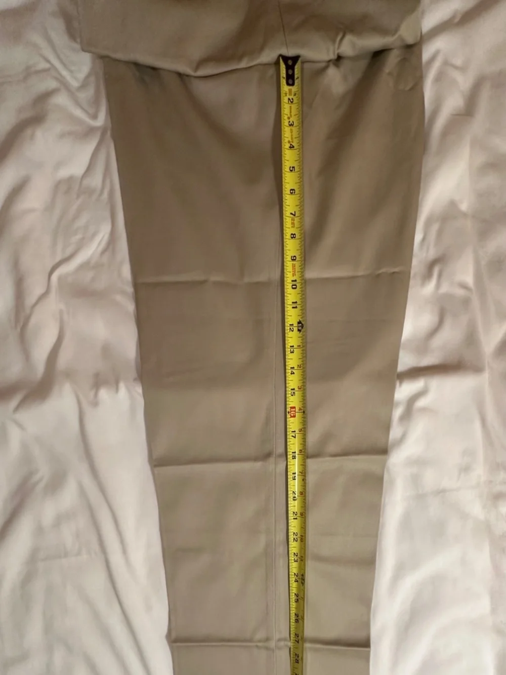 Land's End W38, beige trousers